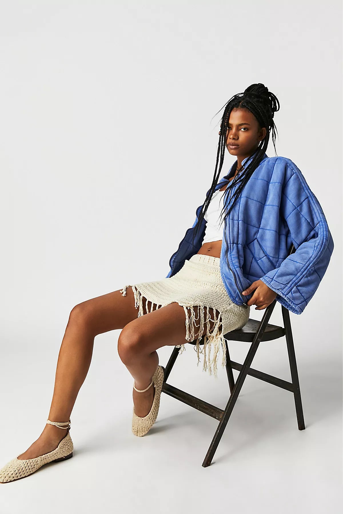 Dolman Quilted Knit Jacket