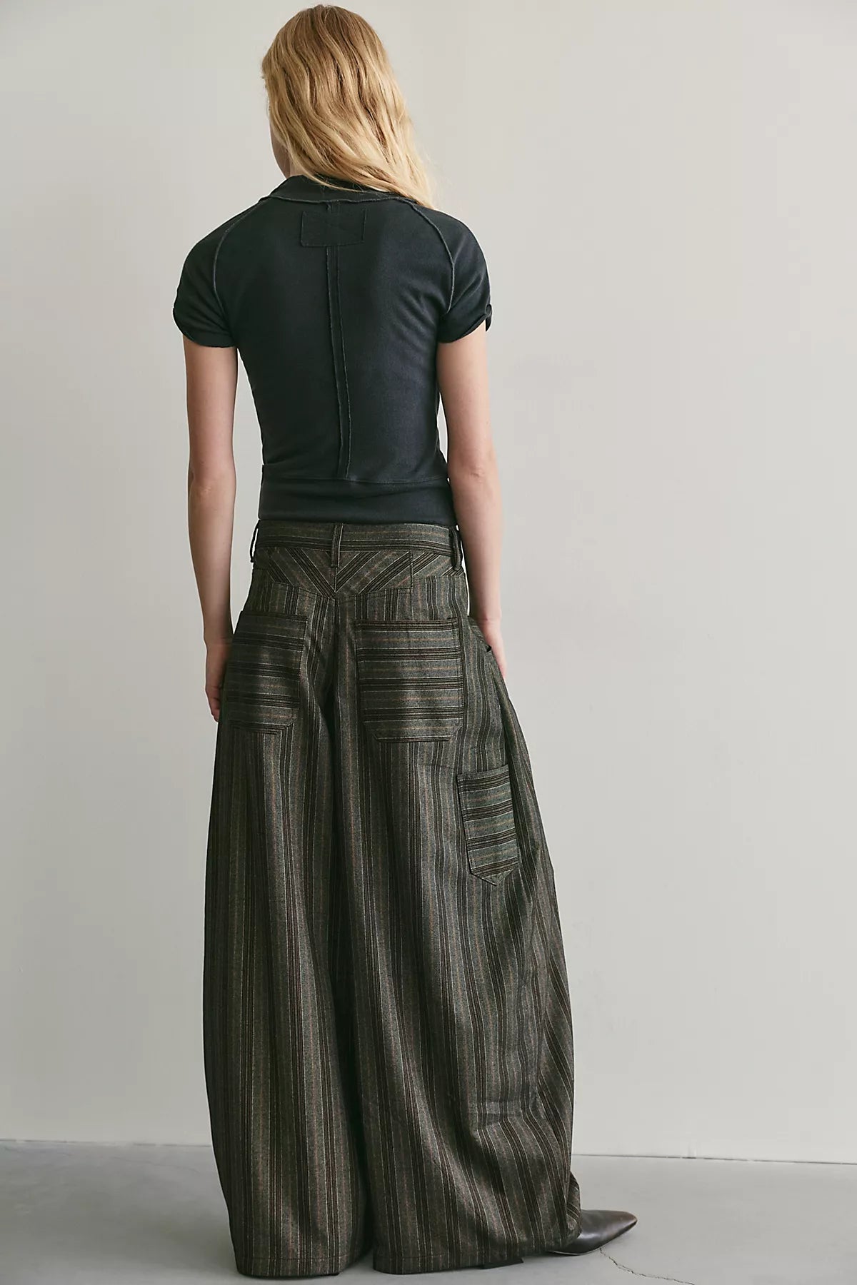 About It Baggy Plaid Suit Trousers