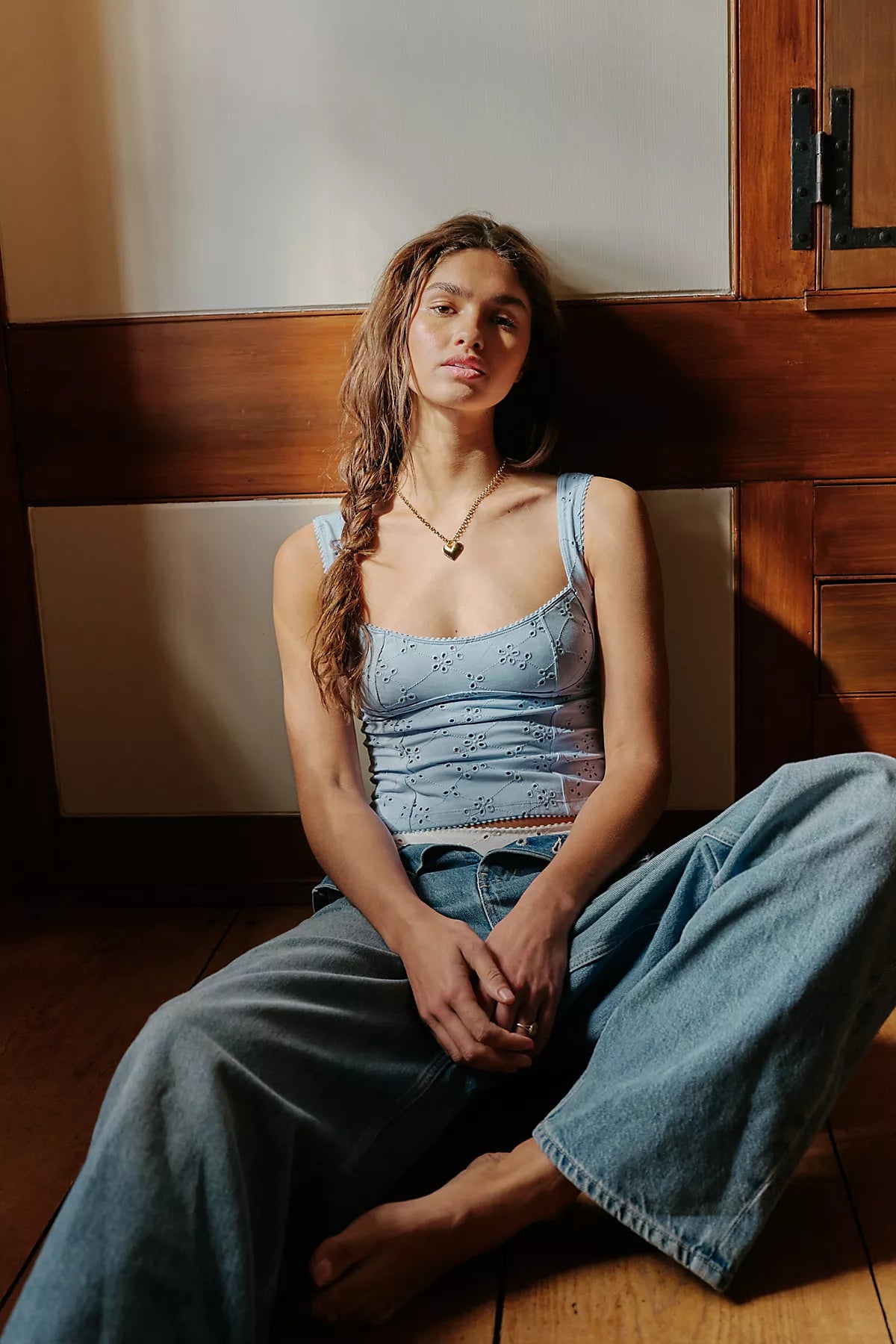 Full Bloom Cotton Eyelet Cami