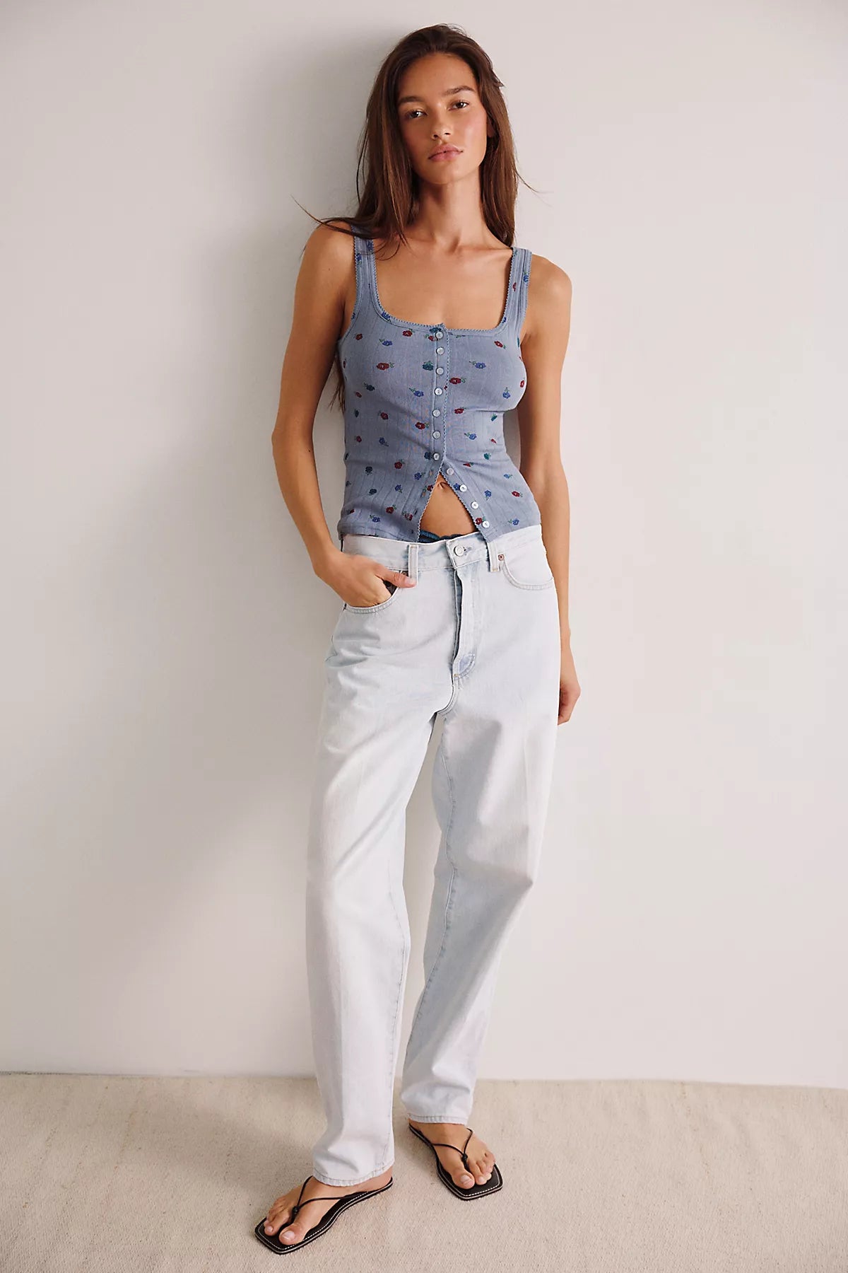 End Game Pointelle Printed Tank