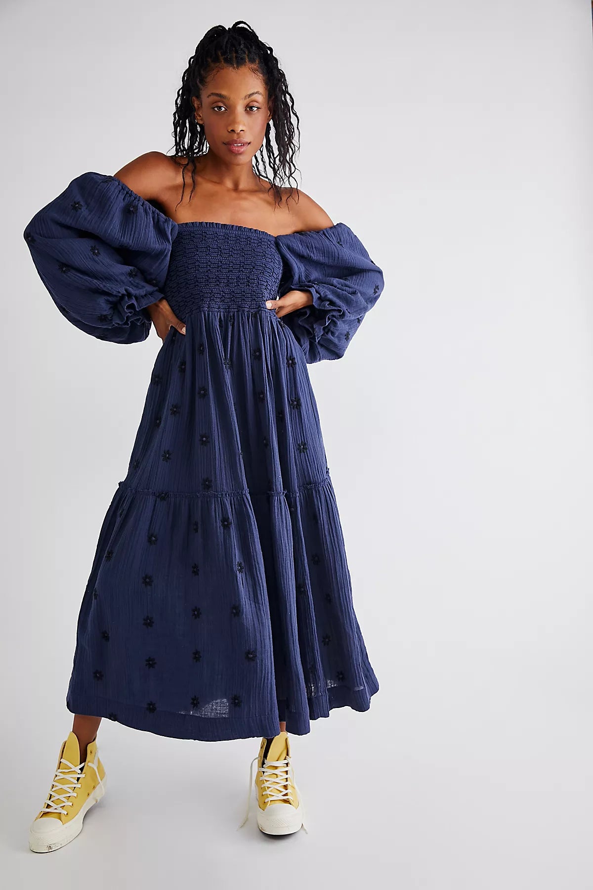 Dahlia Embroidered Maxi Dress