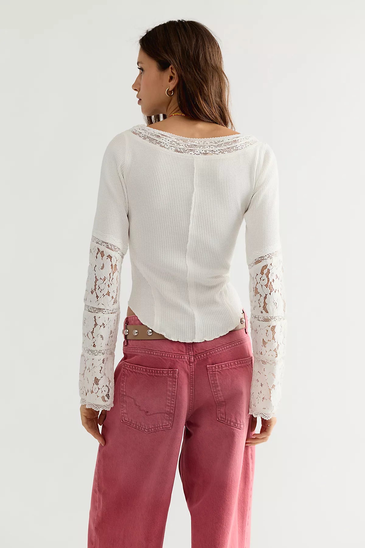 Amber Lace Cuff Long Sleeve Top