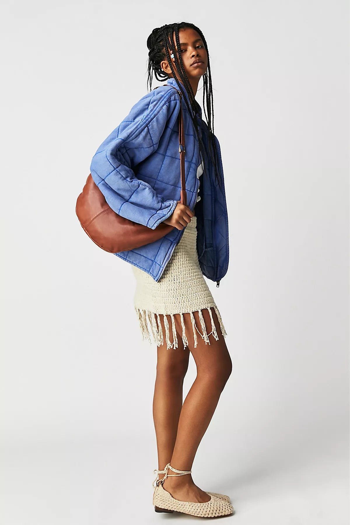 Dolman Quilted Knit Jacket
