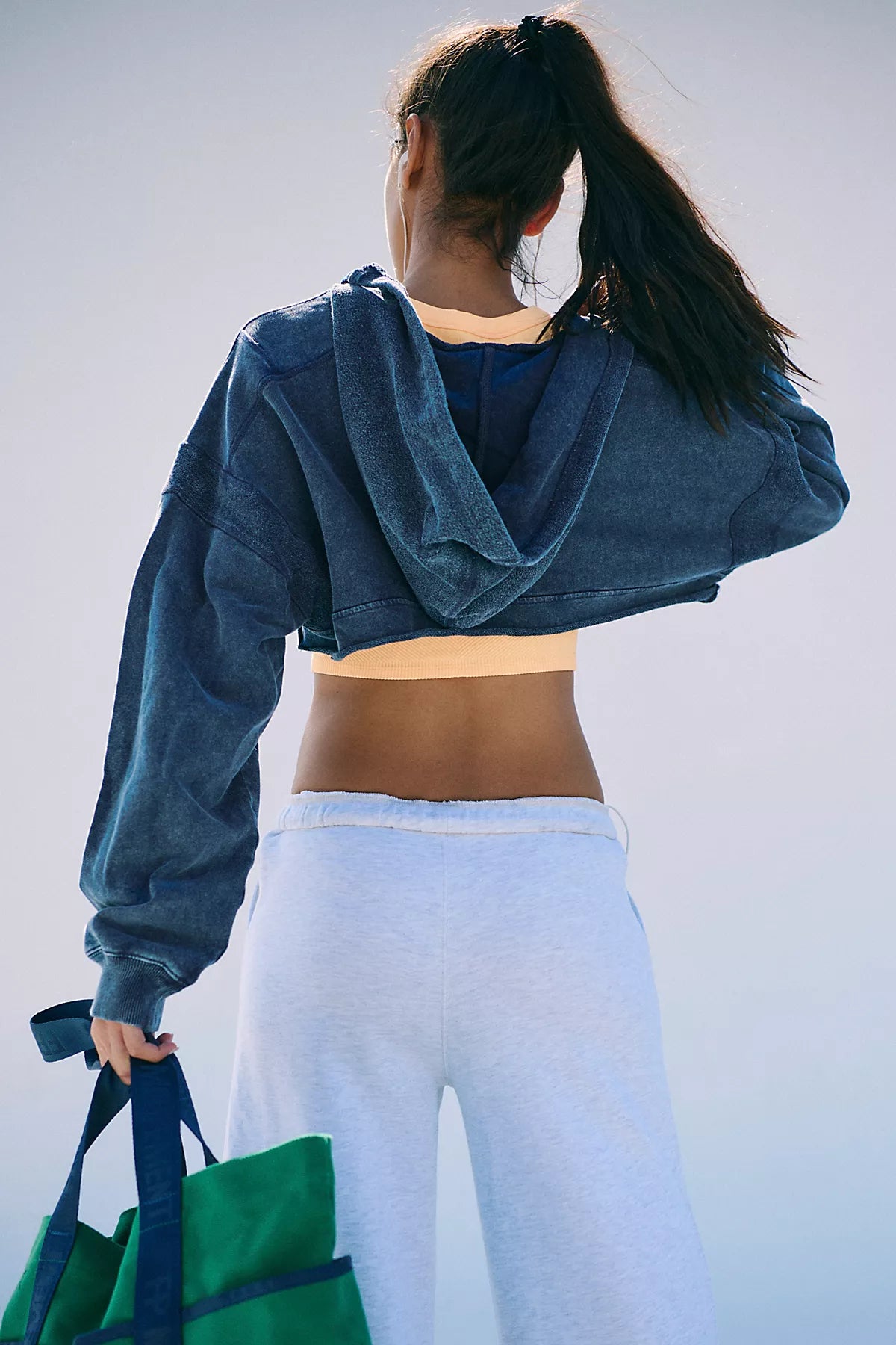 Coastline Cropped Hoodie