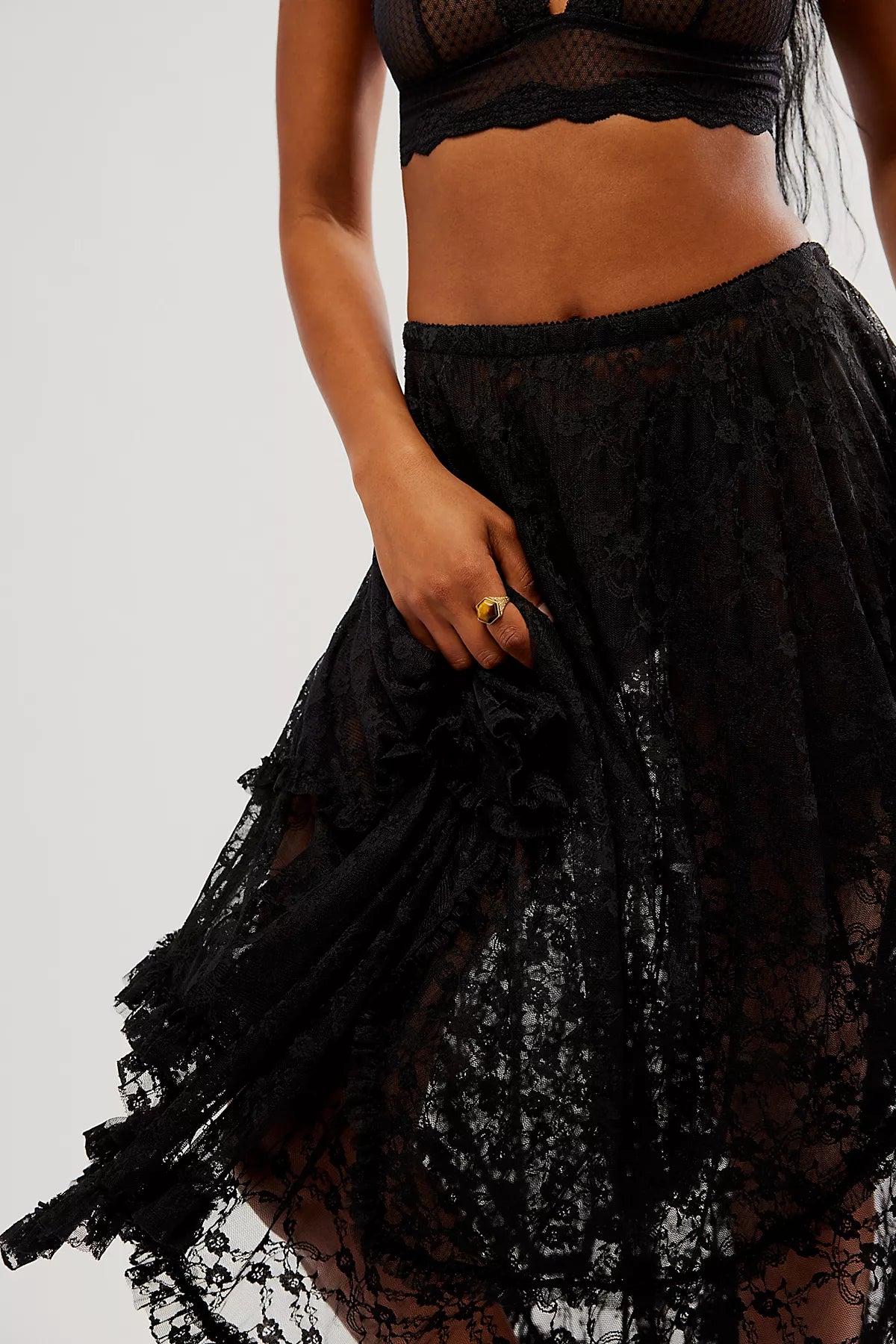 French Courtship Maxi Slip Skirt