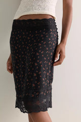 Good Company Printed Midi Slip Skirt