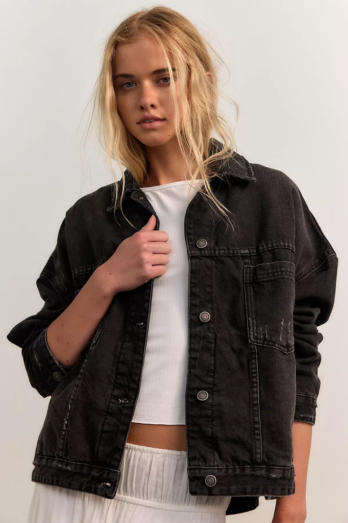 We The Free Opal Swing Denim Jacket