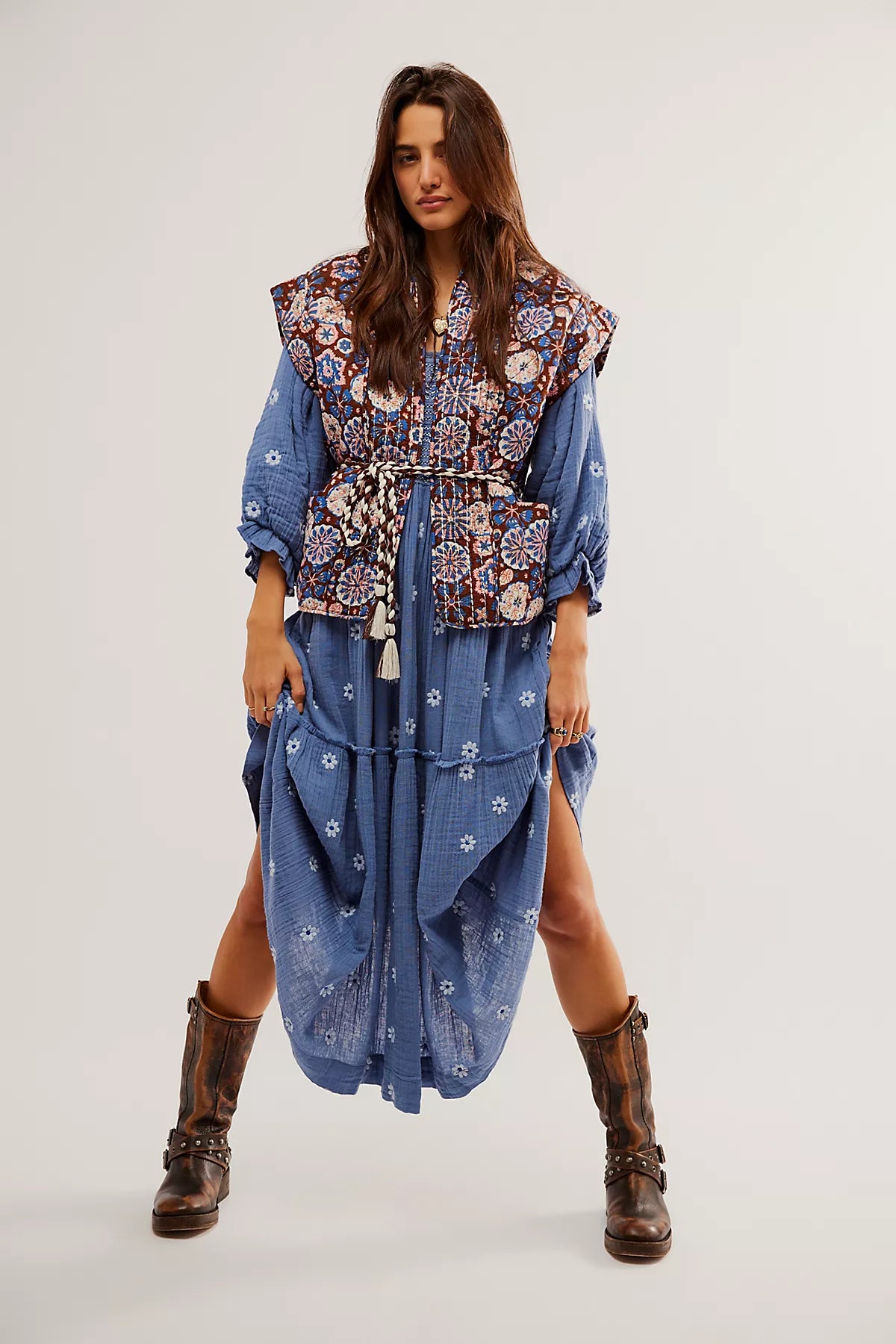 Dahlia Embroidered Maxi Dress