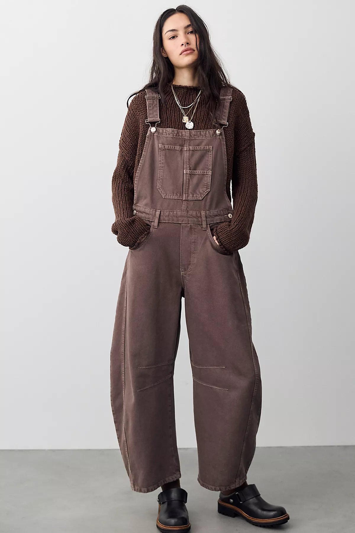 We The Free Good Luck Barrel Overalls