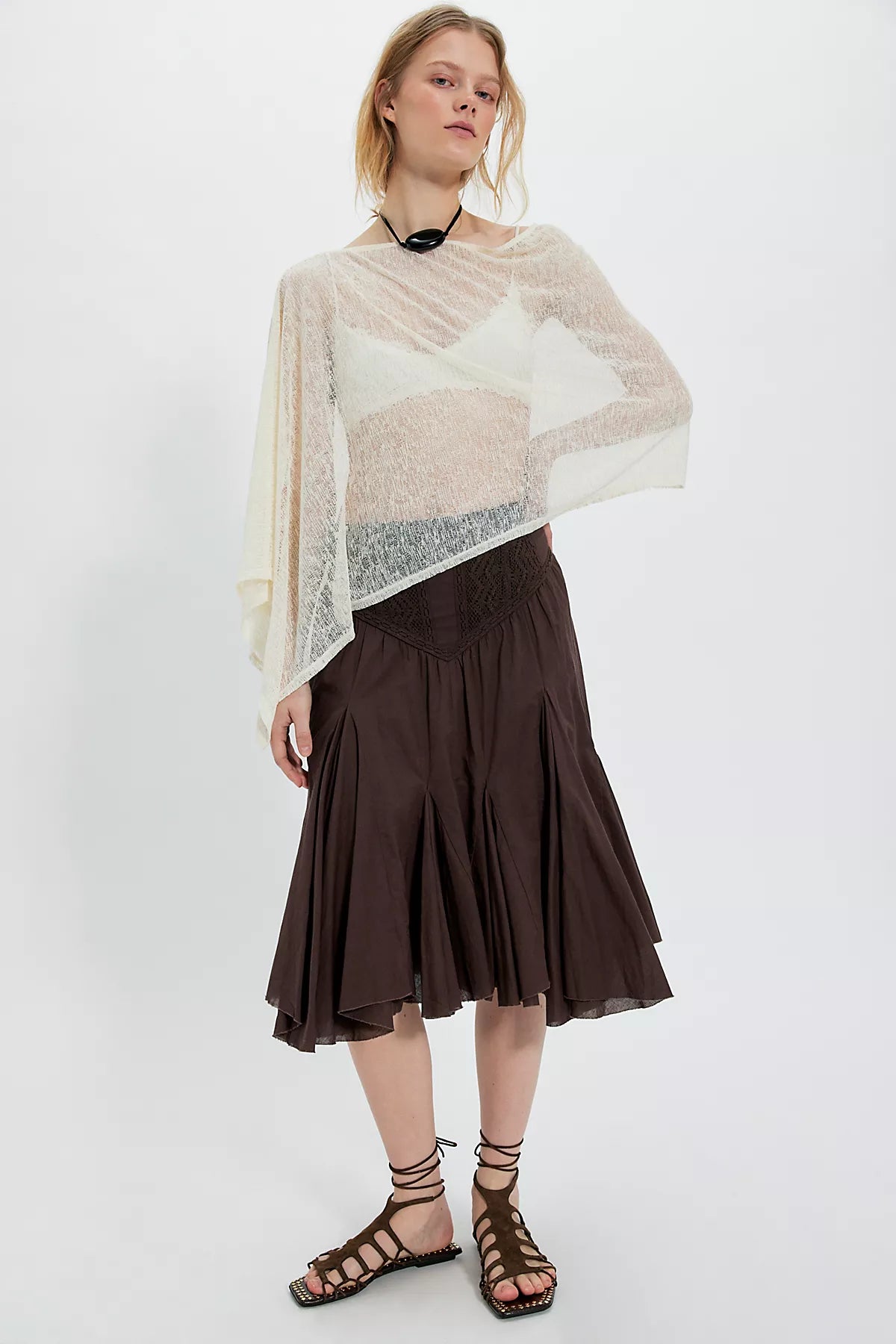 FP One Frida Godet Midi Skirt