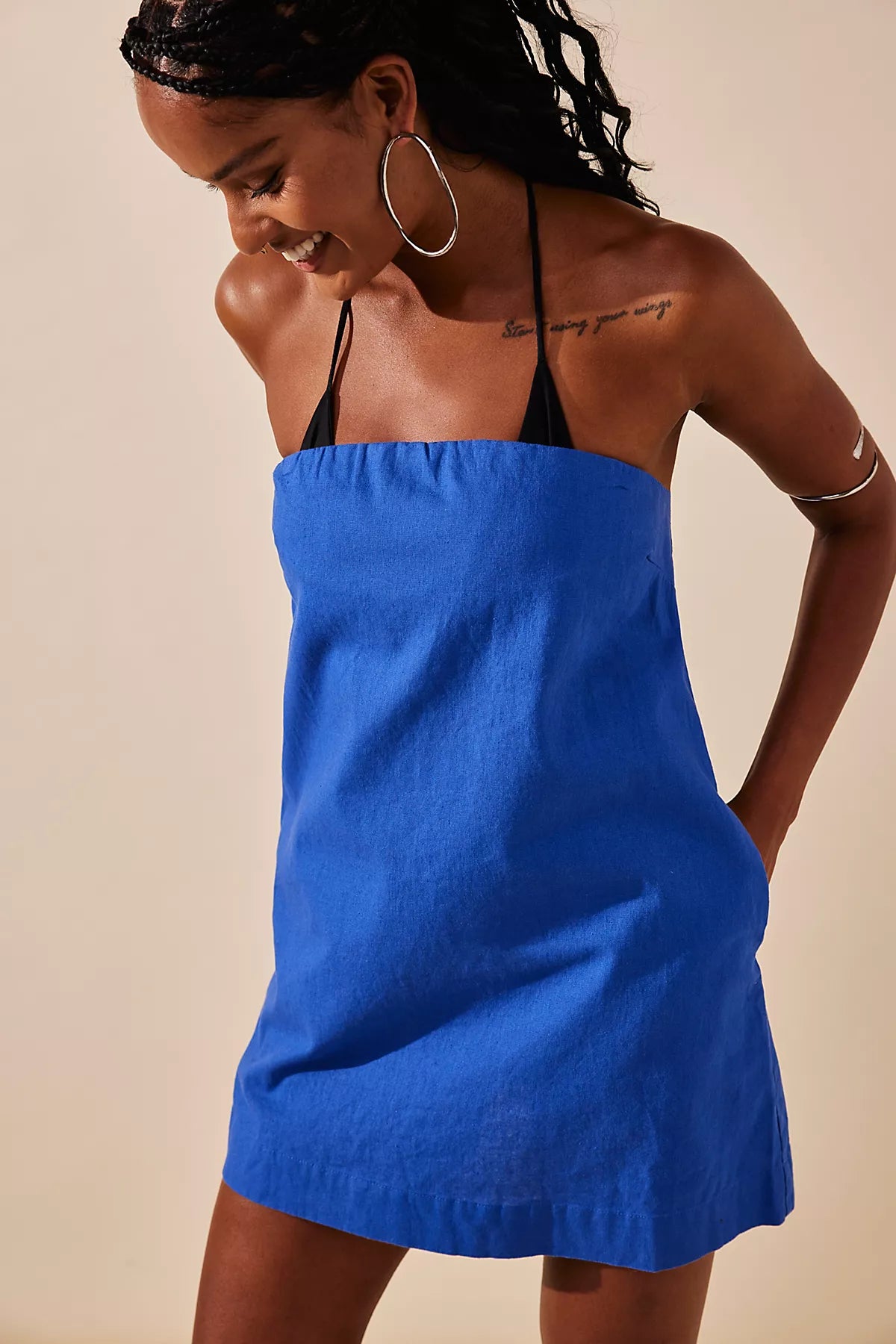 Essentially The Best Cotton-Linen Mini Dress