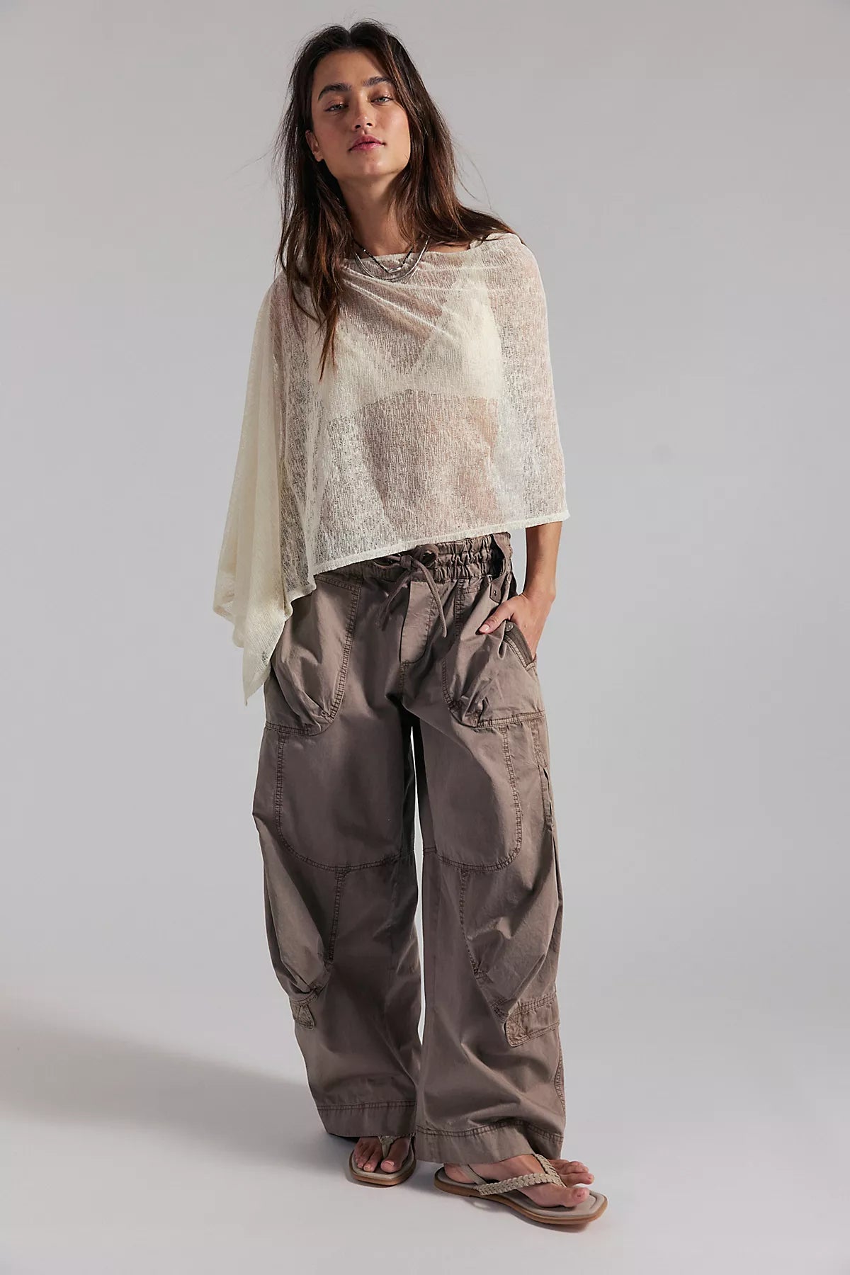 Maggie Everyday Asymmetrical Knit Poncho