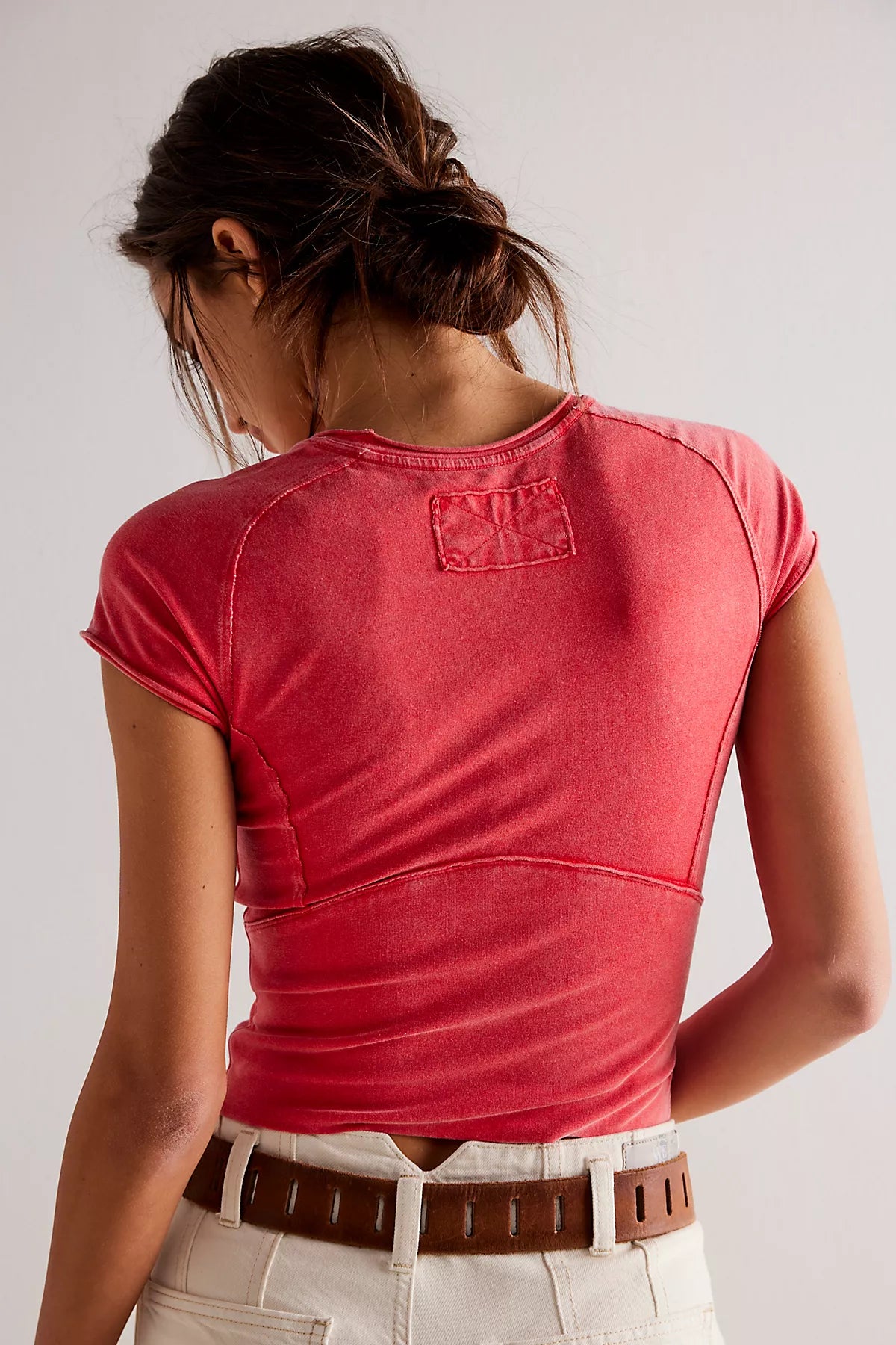 We The Free Protagonist Cropped Cap Sleeve Tee
