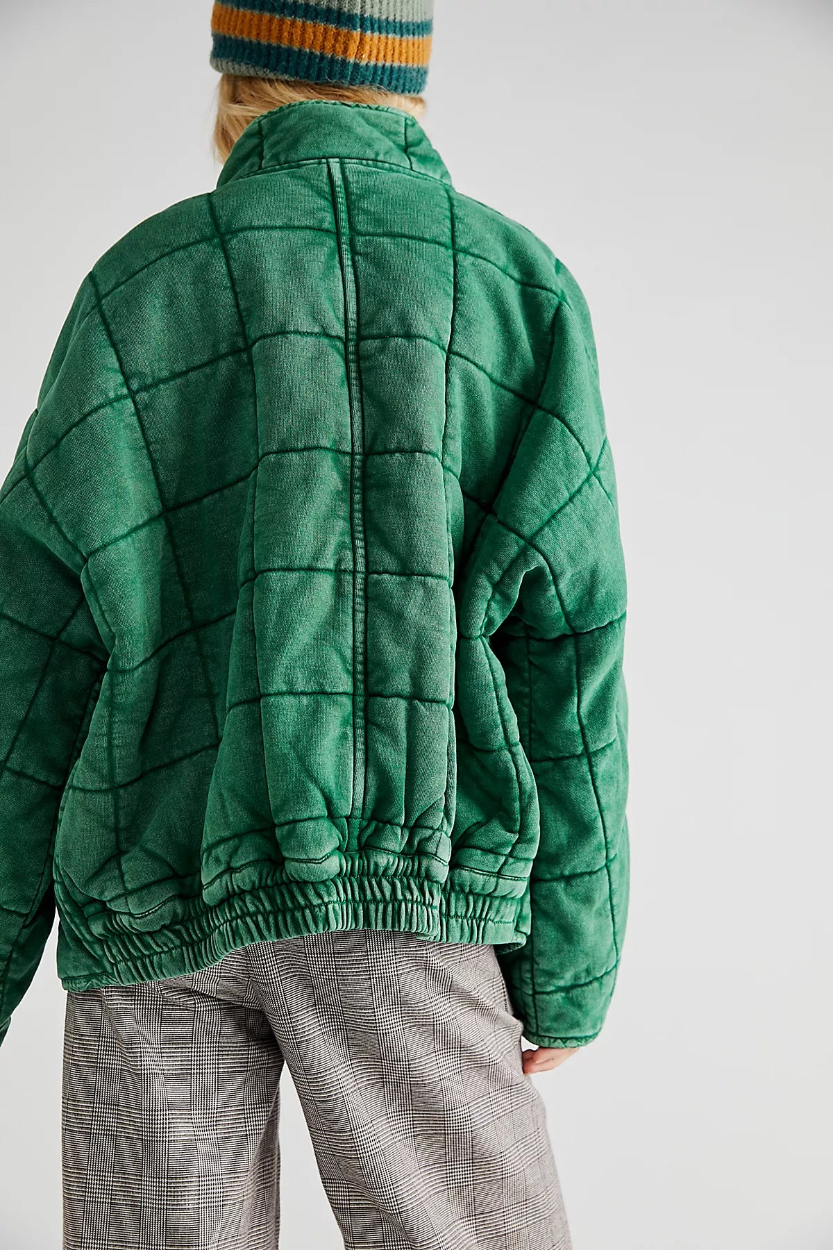 Dolman Quilted Knit Jacket