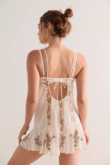 Camila Coast Embroidered Mini Slip Dress