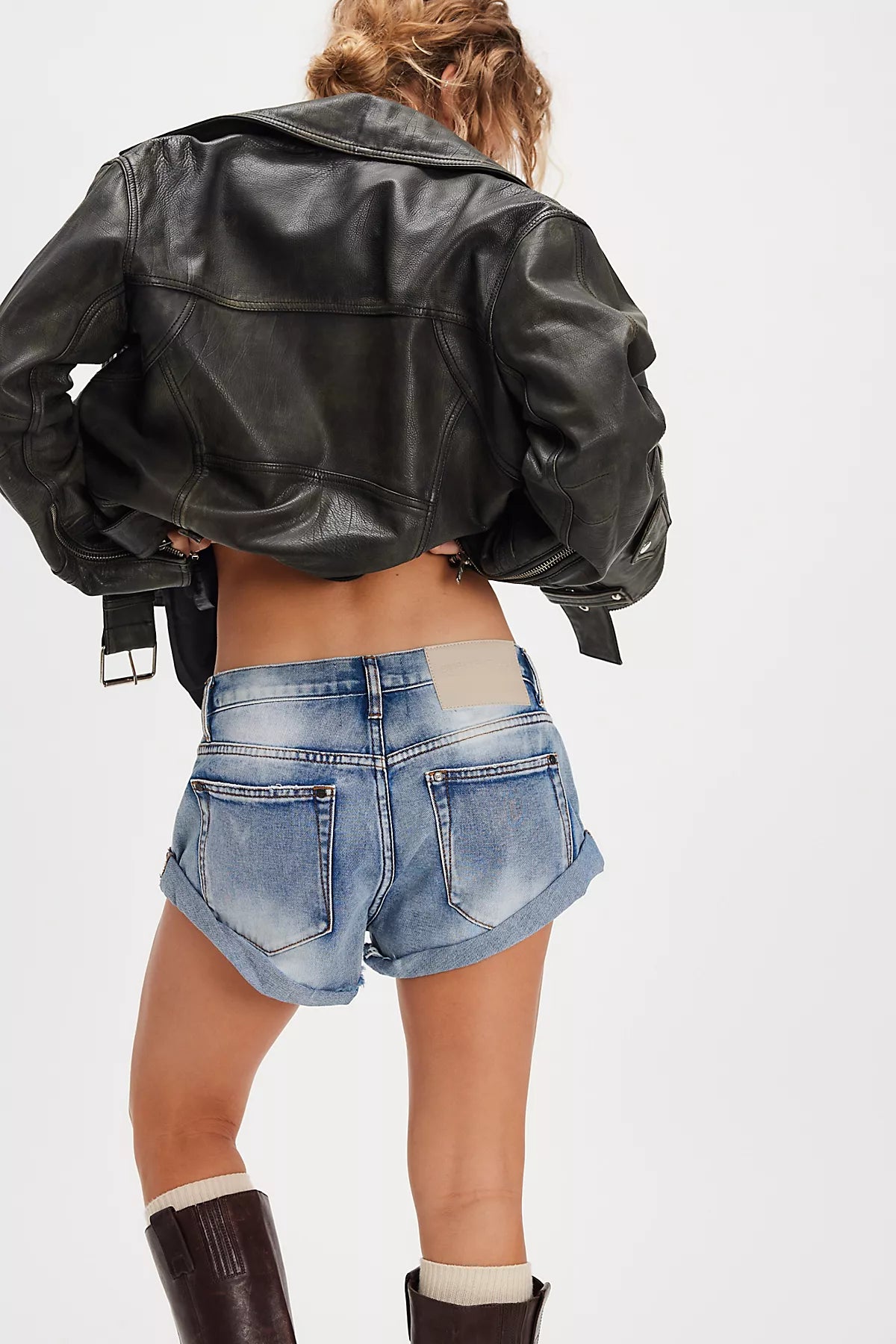 OneTeaspoon Bandits Low-Waist Denim Shorts