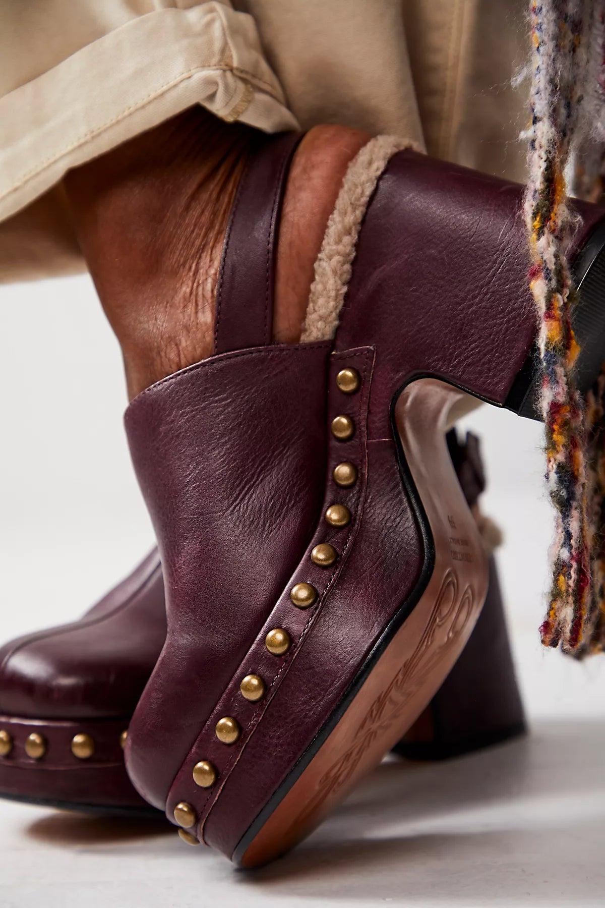 Autumn Studded Platform Clogs