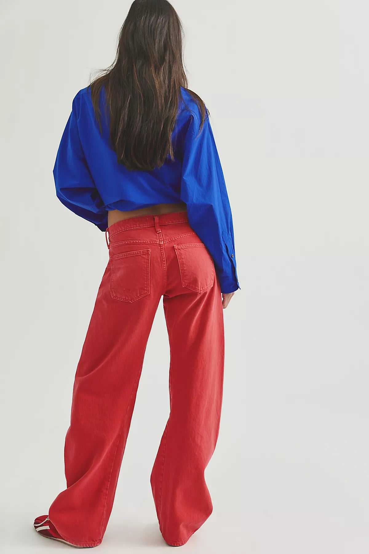 We The Free Fable Low-Rise Twisted Bowed Jeans