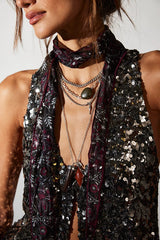 Faye Shine Embellished Vest