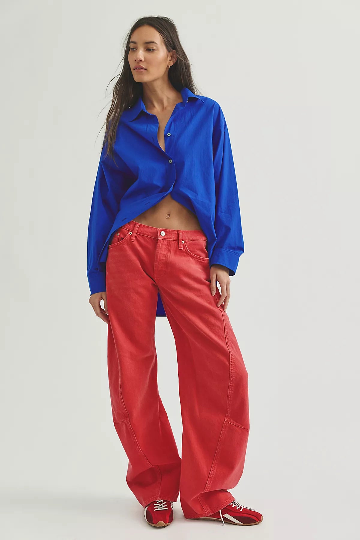We The Free Fable Low-Rise Twisted Bowed Jeans