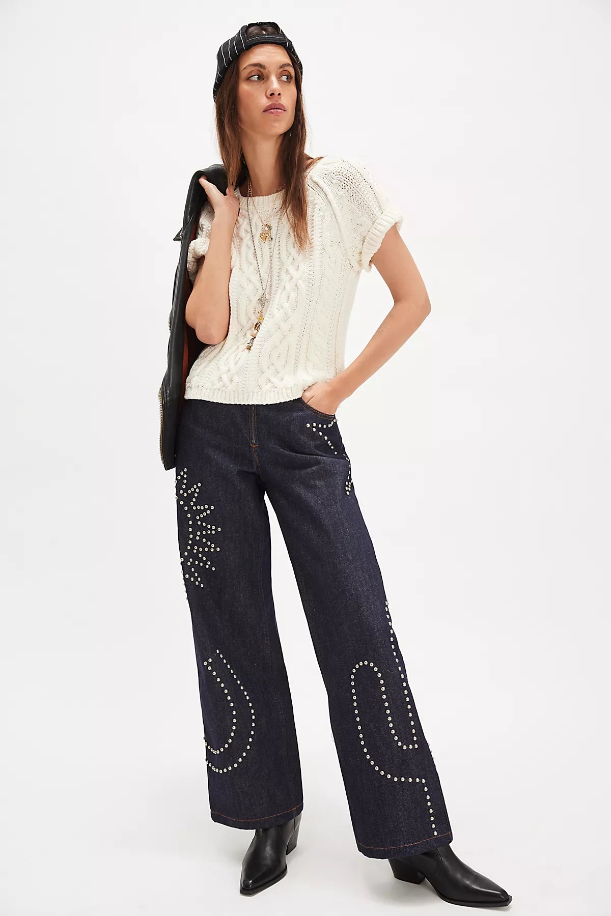 Understated Leather Texas Jeans