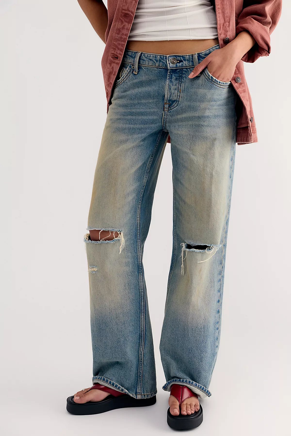 We The Free Tennessee Low-Rise Boyfriend Jeans