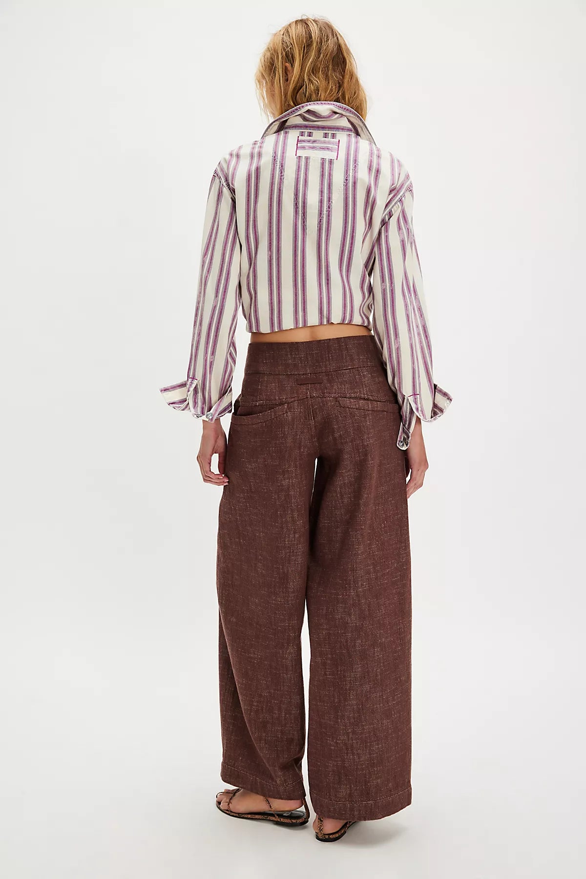 Ainsley Belted Wide-Leg Trousers