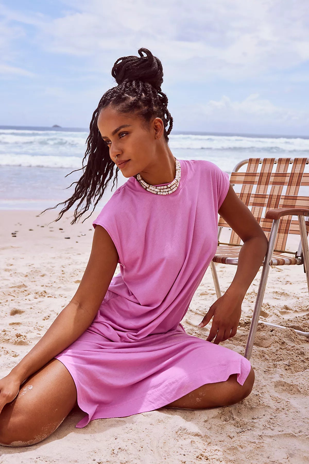 All Day Long Midi T-Shirt Dress