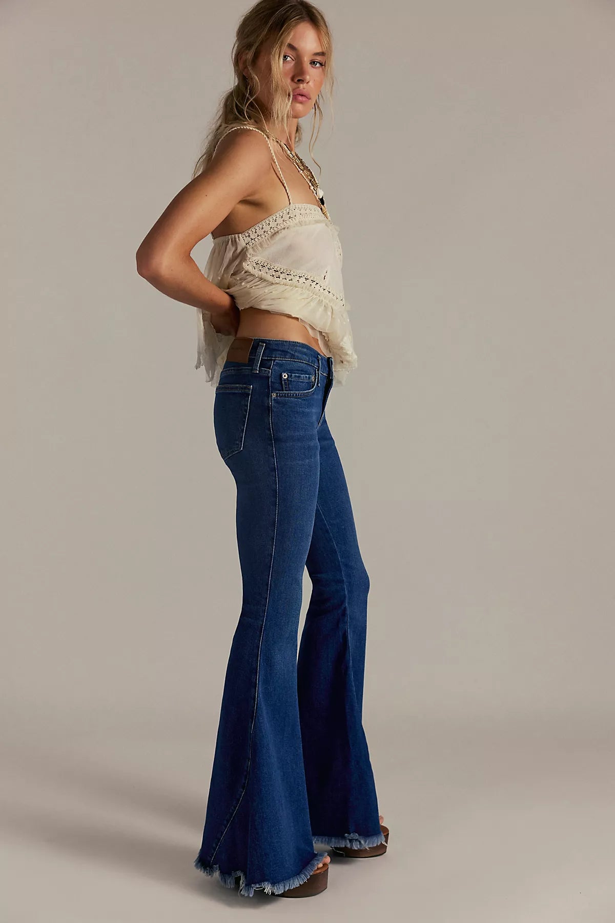 We The Free Emre Low-Rise Flare Jeans