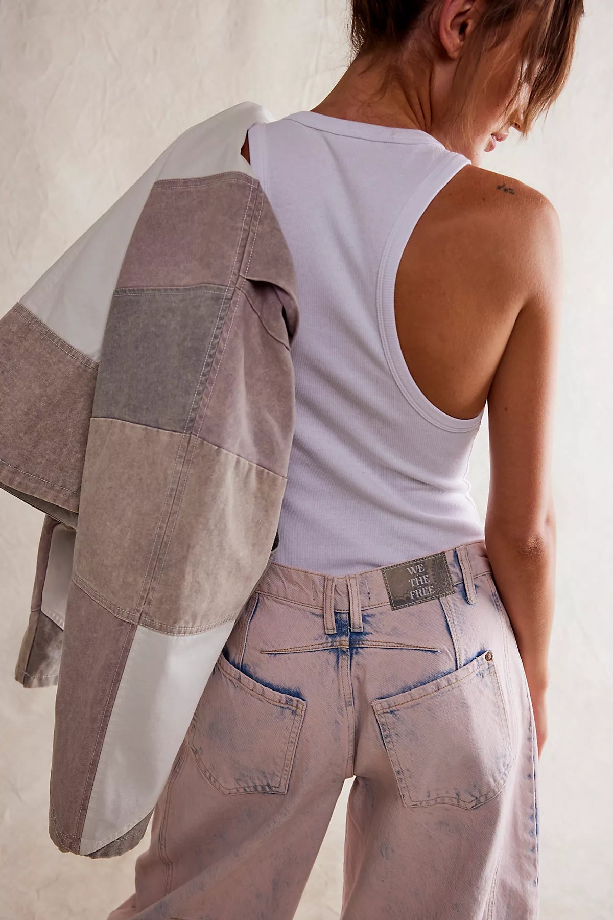 We The Free Good Luck Mid-Rise Barrel Jeans