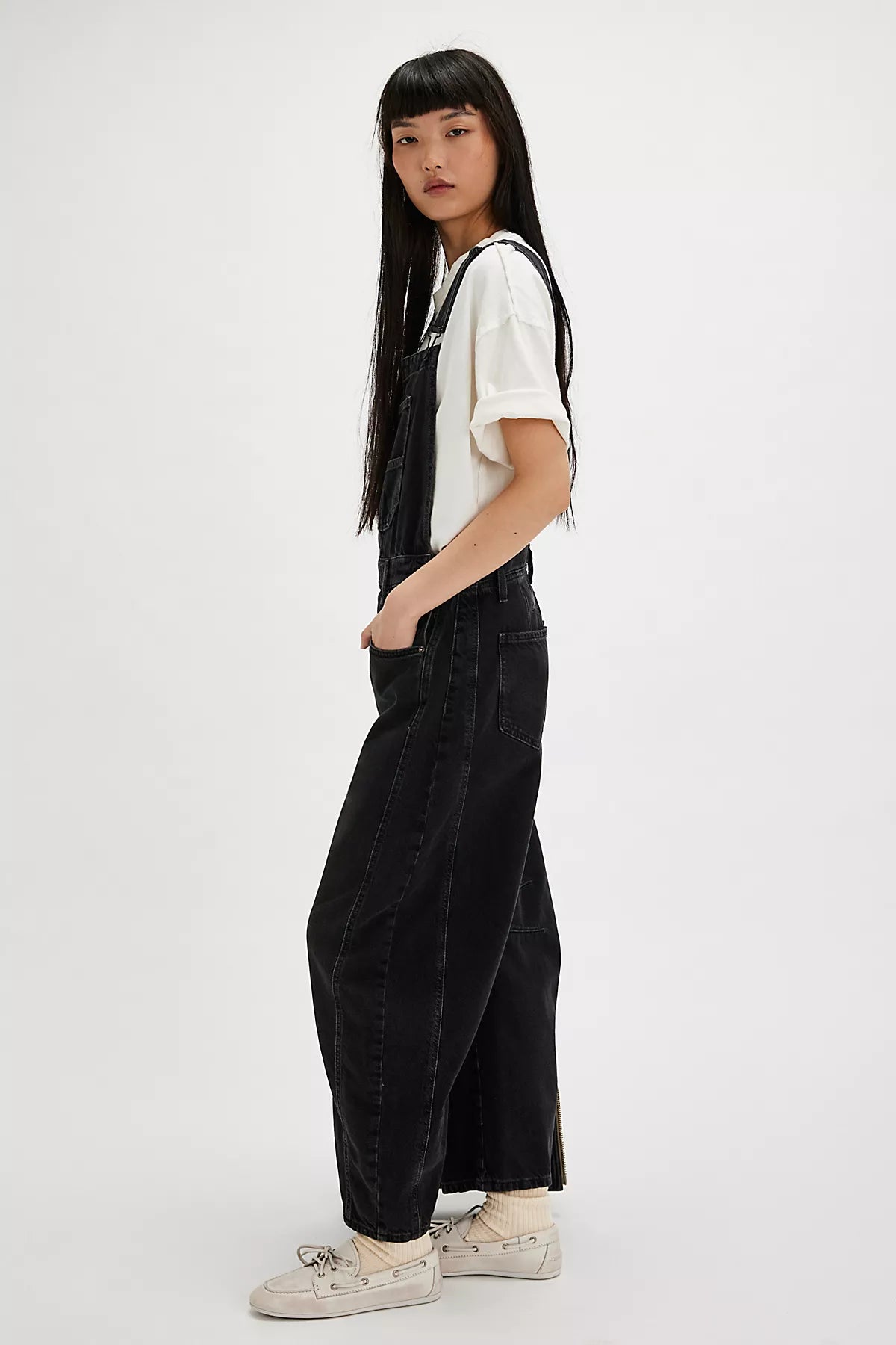 We The Free Good Luck Barrel Overalls