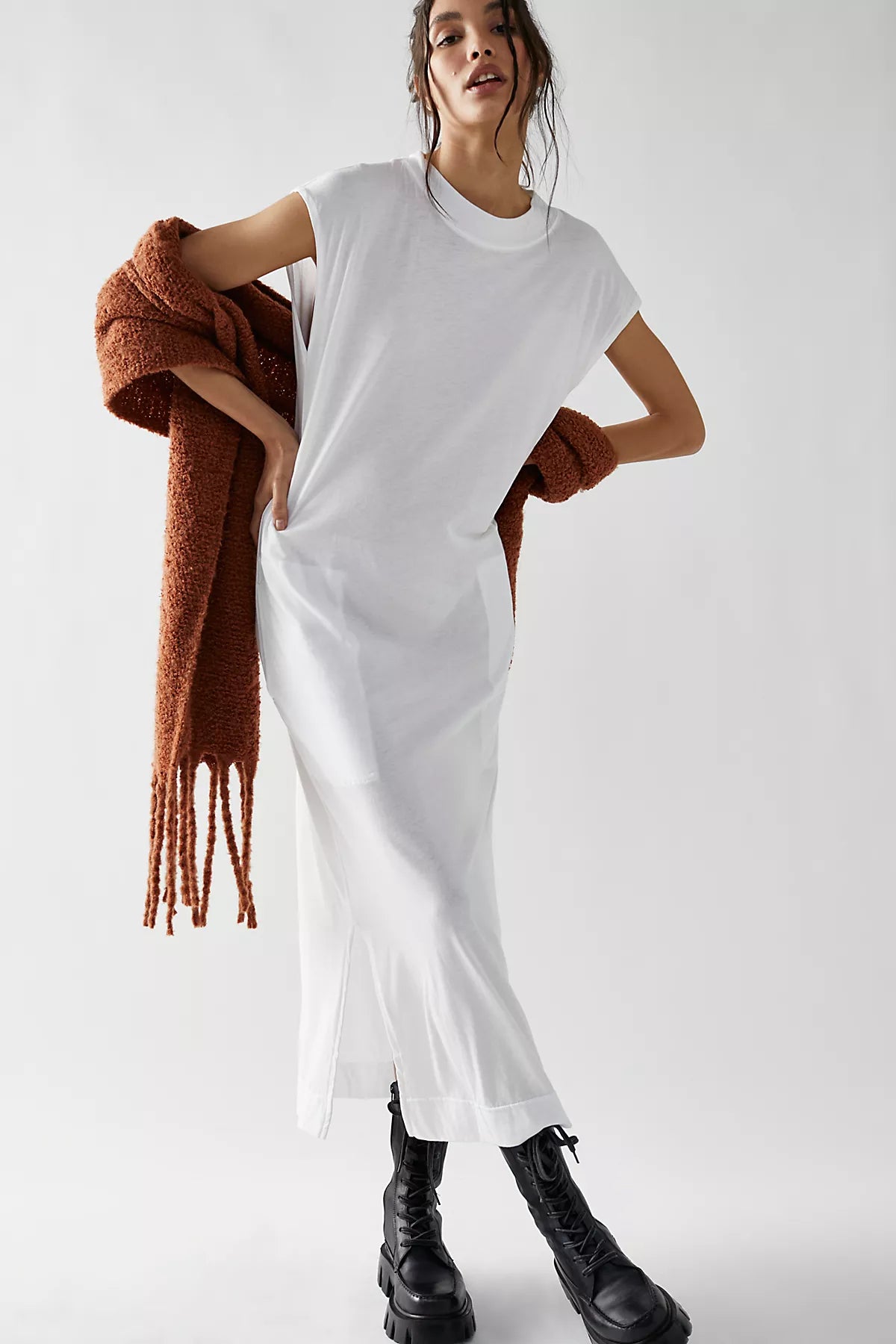 All Day Long Midi T-Shirt Dress