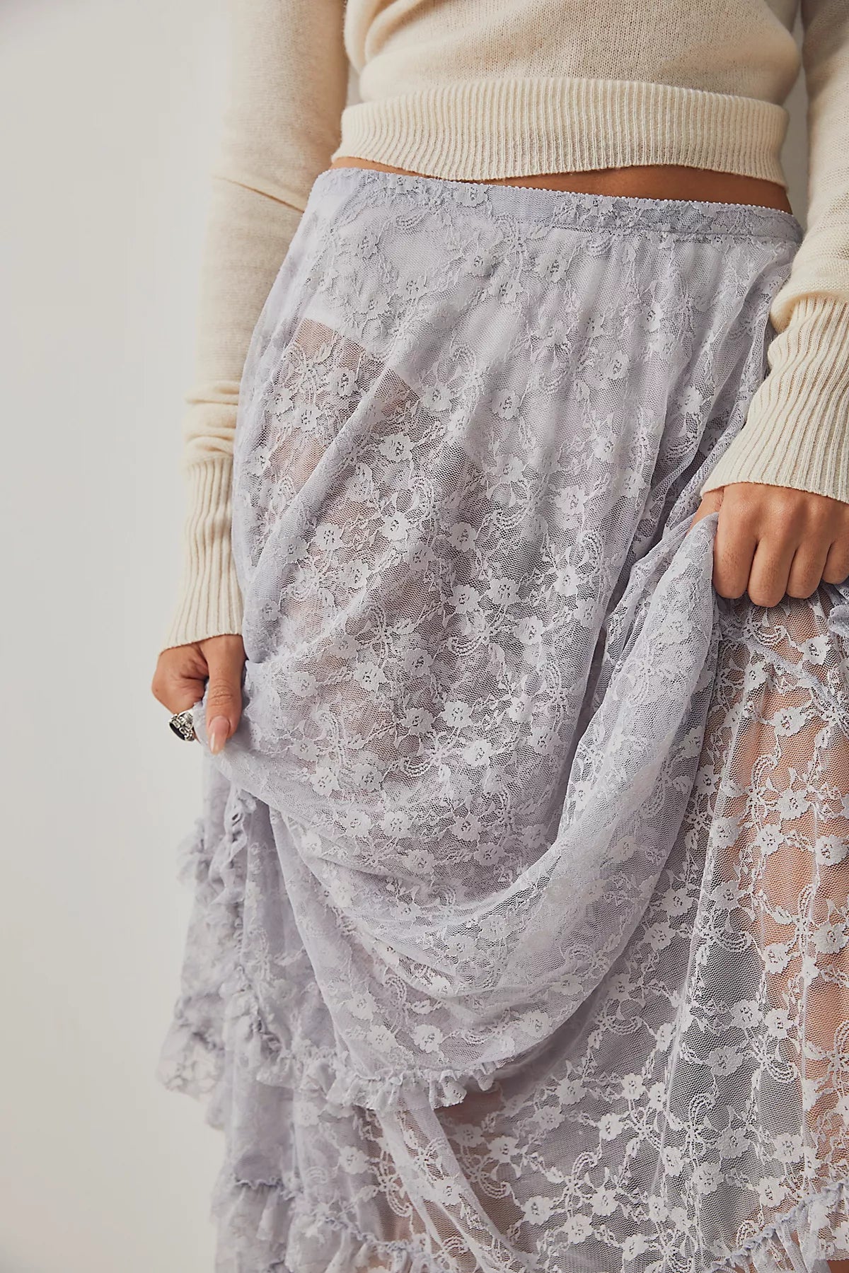 French Courtship Maxi Slip Skirt