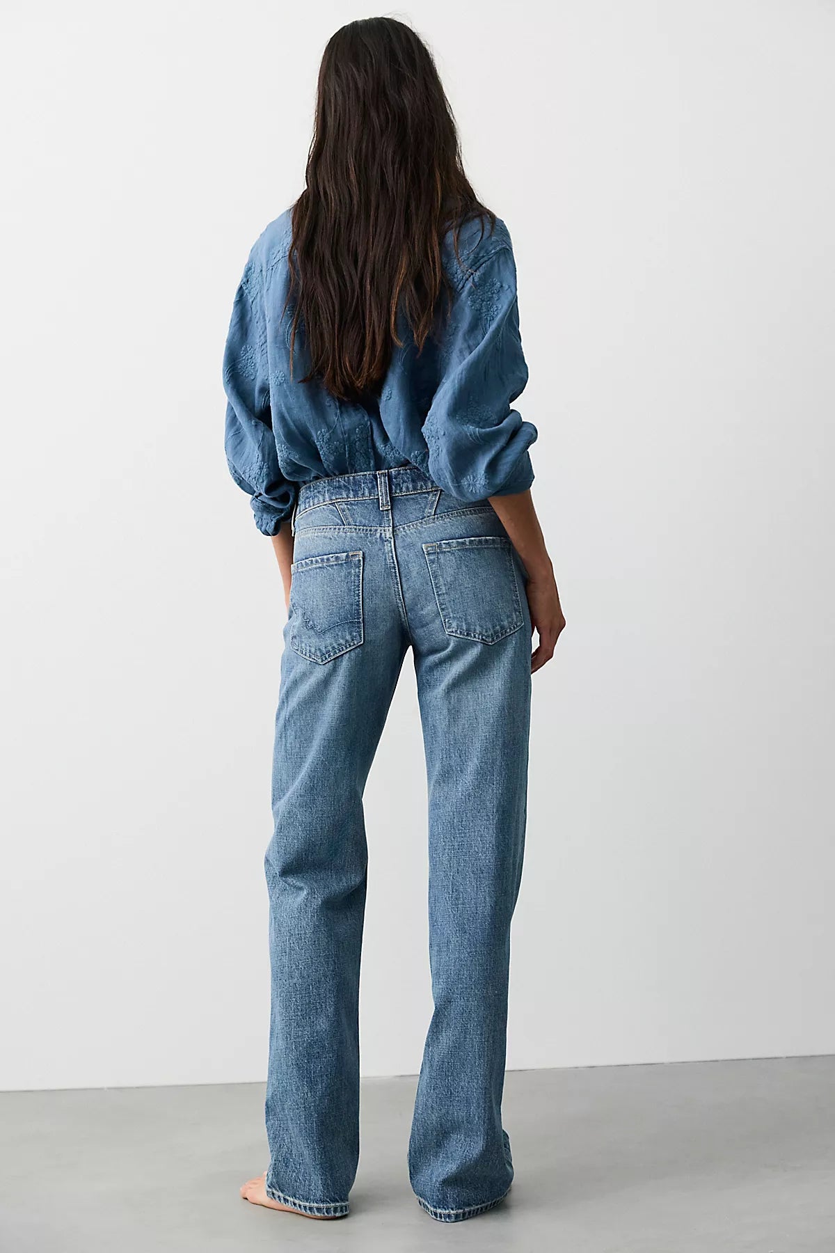 We The Free Luna Mid-Rise Straight Jeans