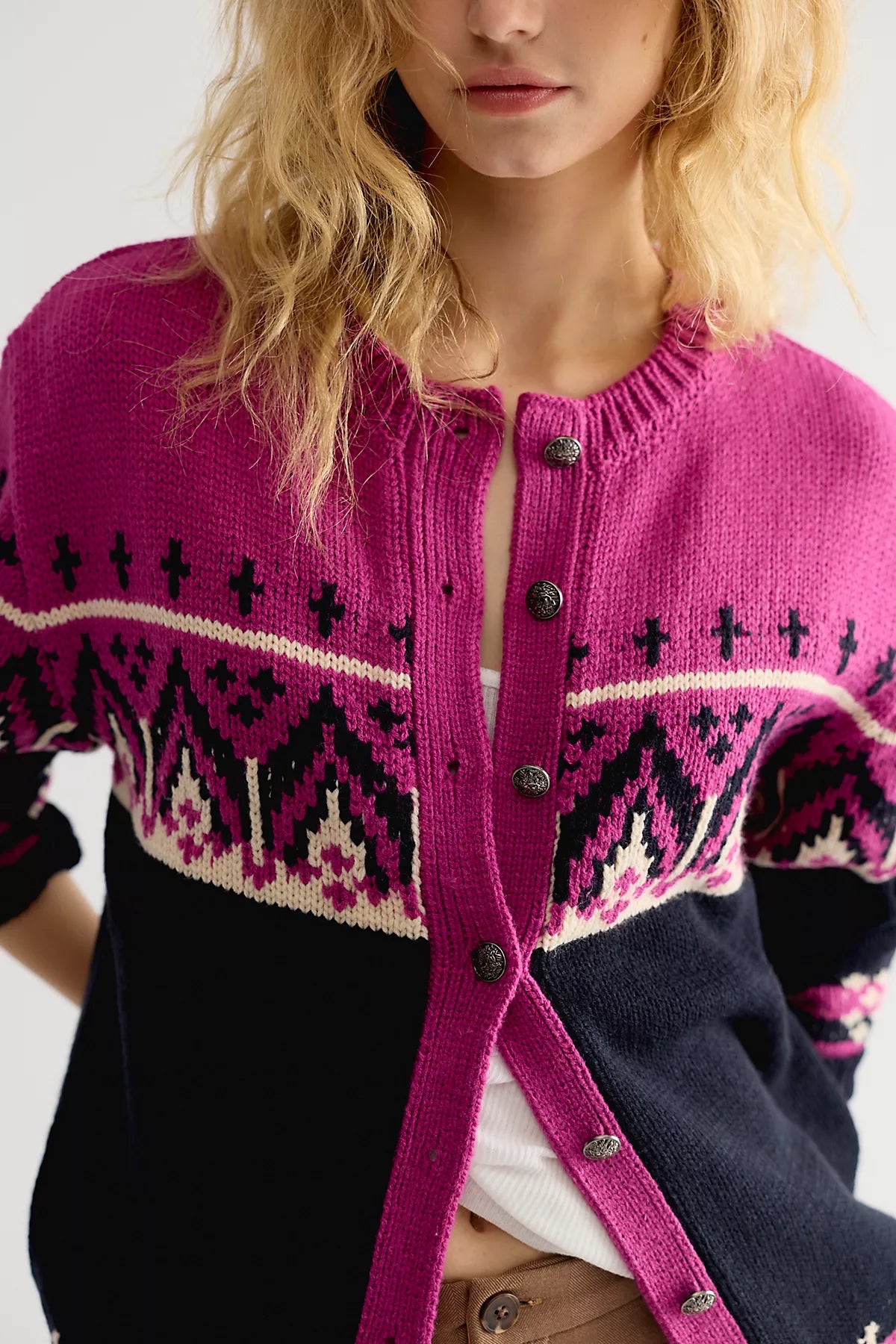 Anna Sui Fair Isle Cardi