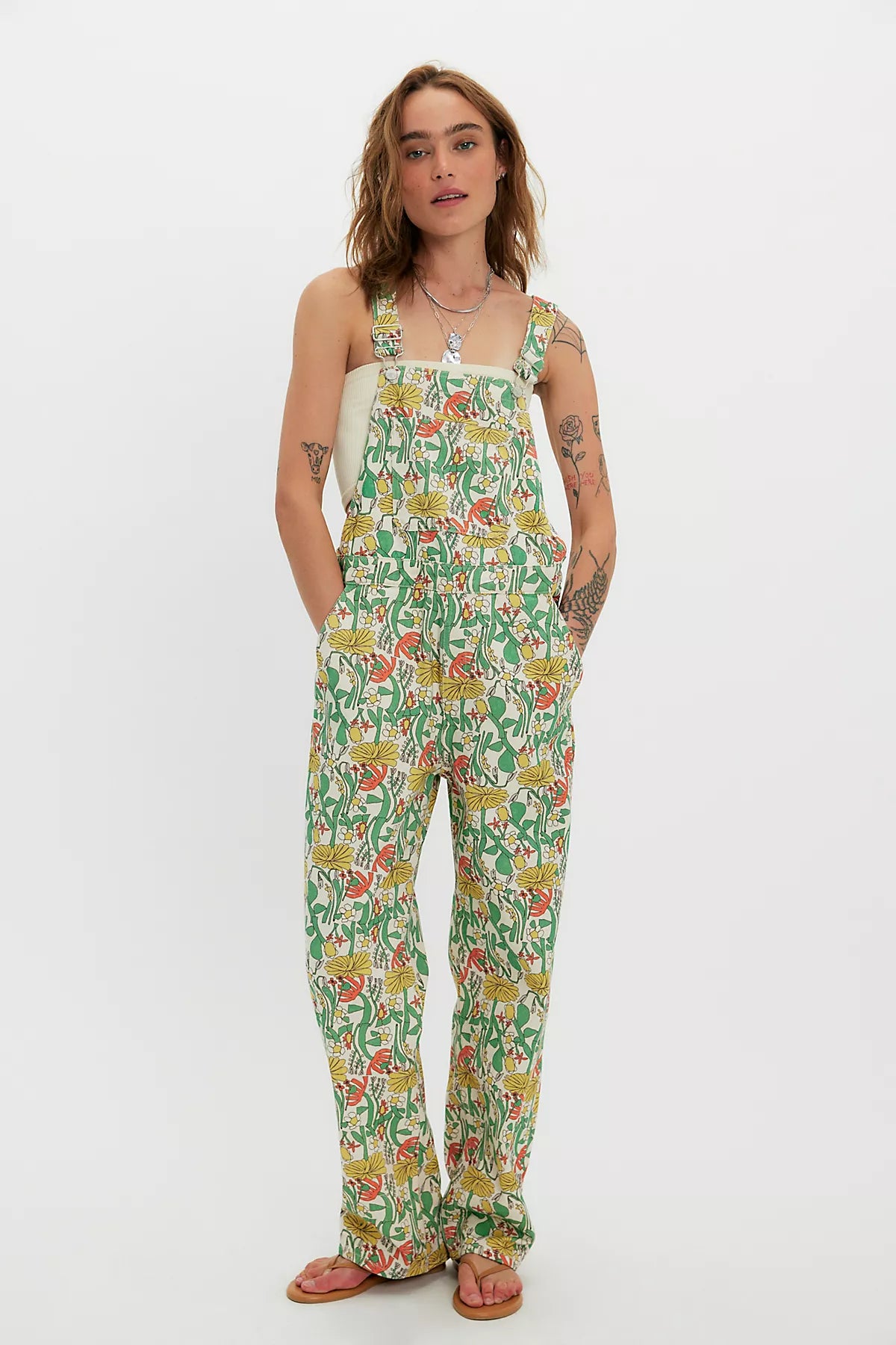 Bobo Choses Floral Overalls