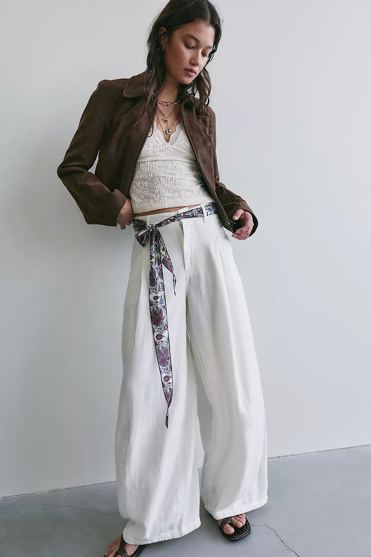 About It Baggy Linen Trousers