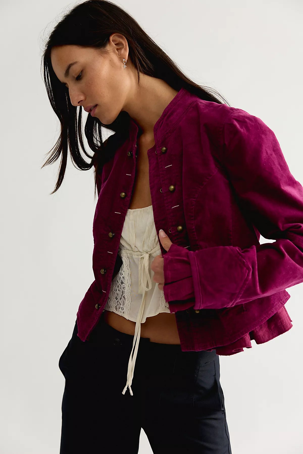 Cloud Nine Ruffle Band Jacket