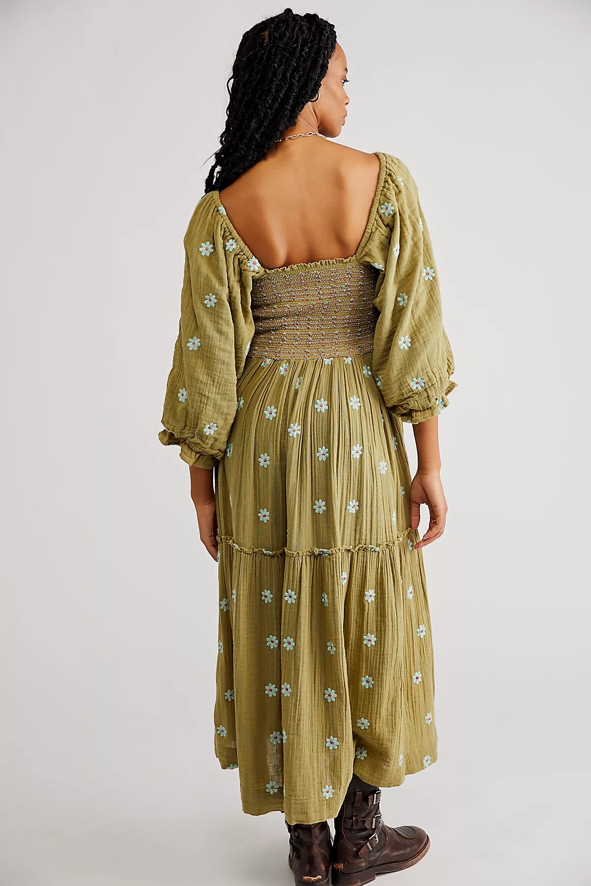 Dahlia Embroidered Maxi Dress