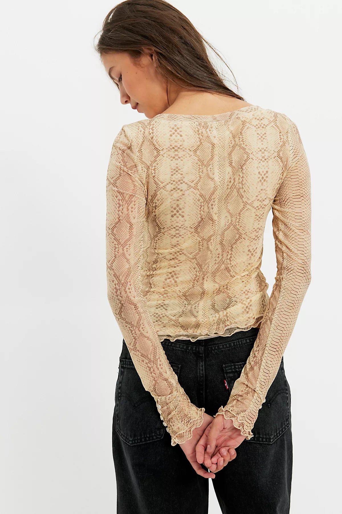 Lilly Printed Long Sleeve Top
