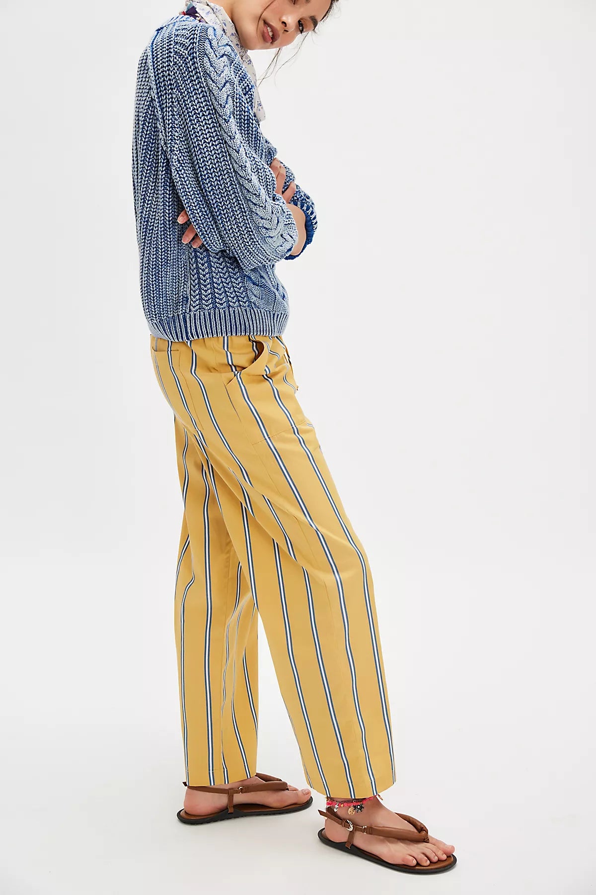 DONNI. The Stripe Pop Drawstring Pants