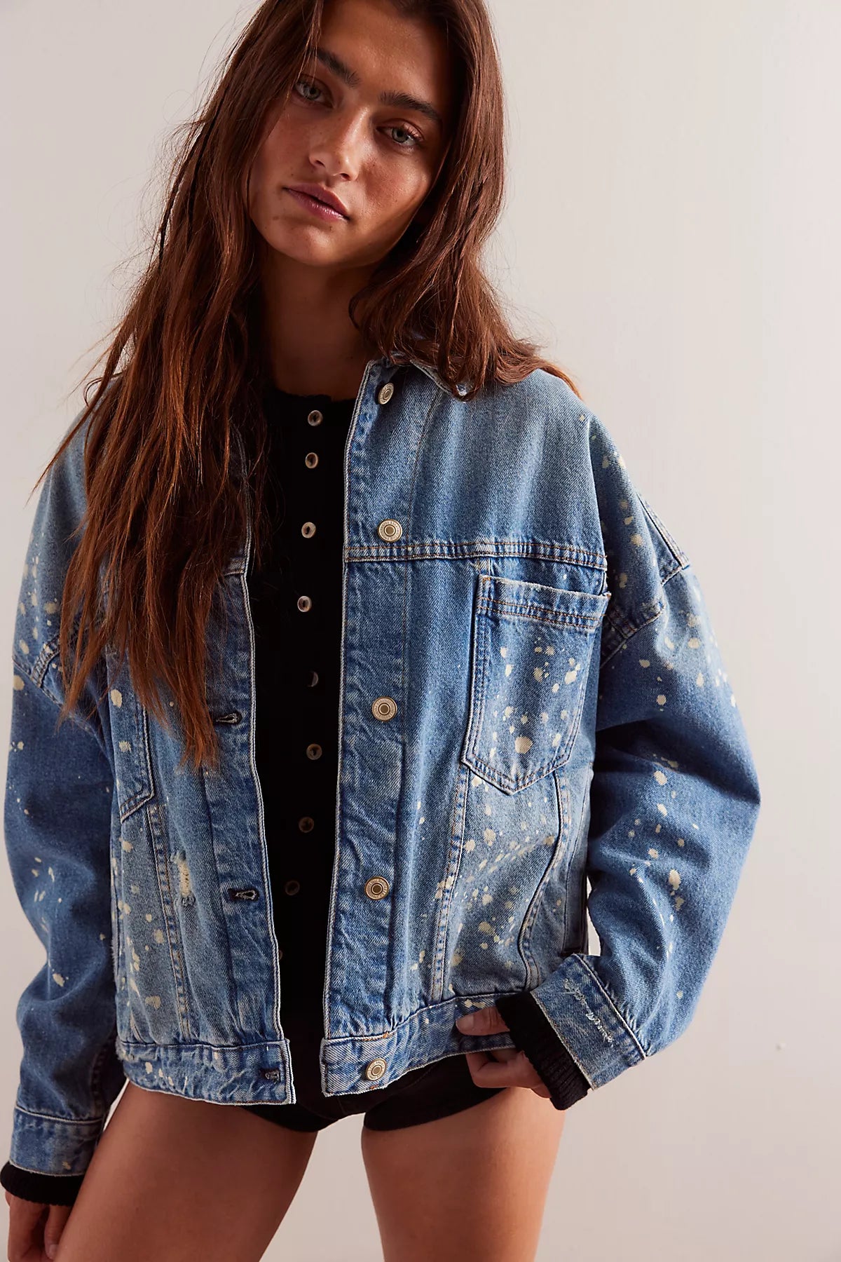 We The Free Opal Swing Denim Jacket