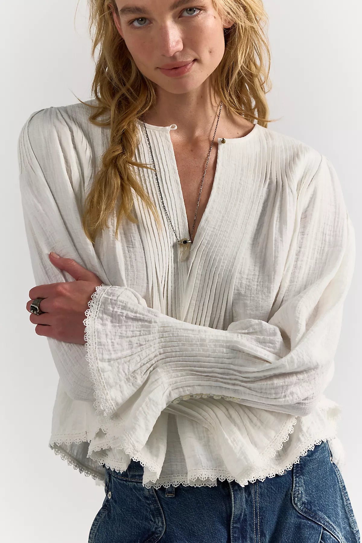 Thousand Pintucks Blouse