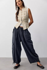 Bobbi Pull-On Cargo Trousers