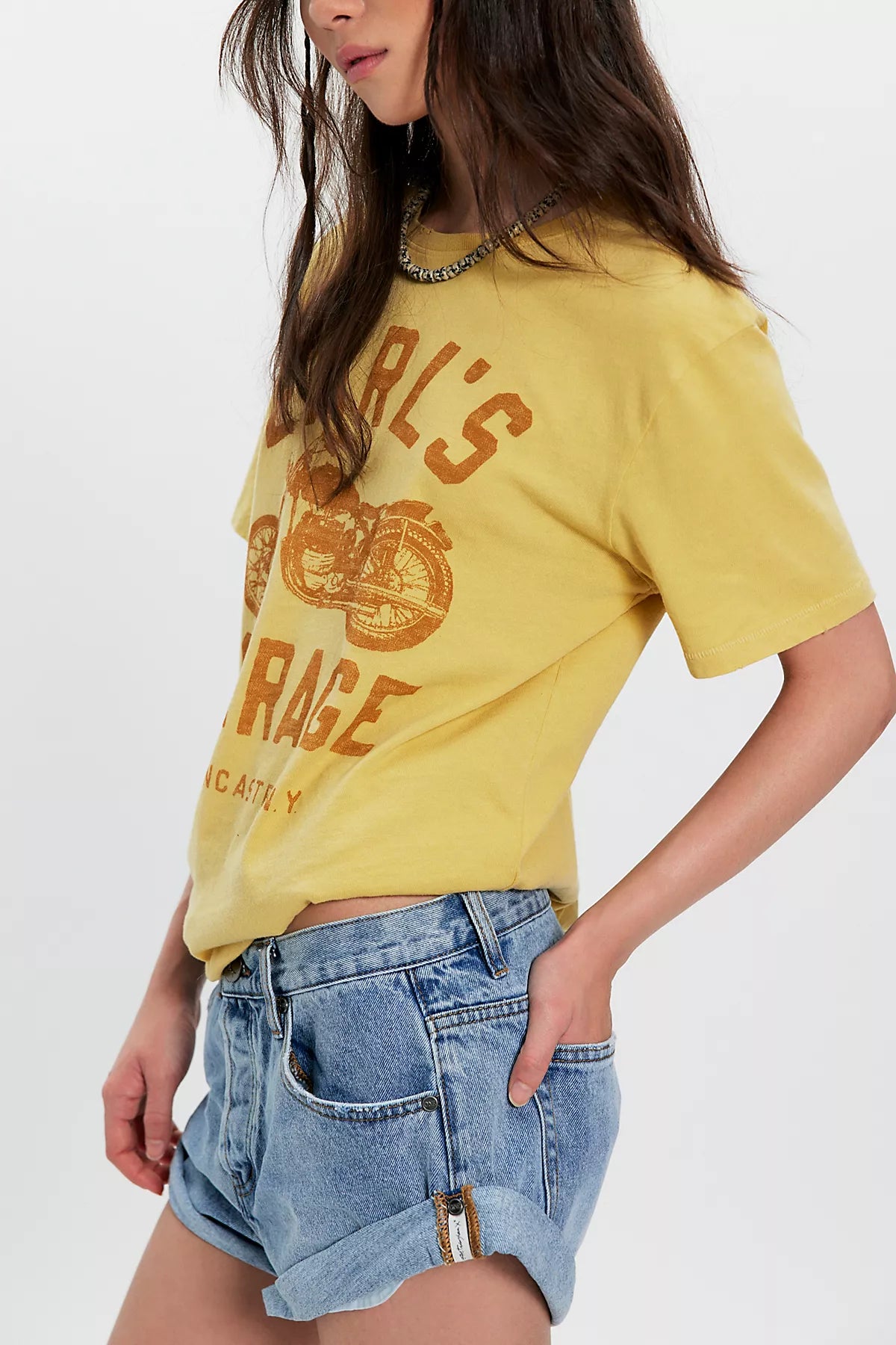 OneTeaspoon Bandits Low-Waist Denim Shorts