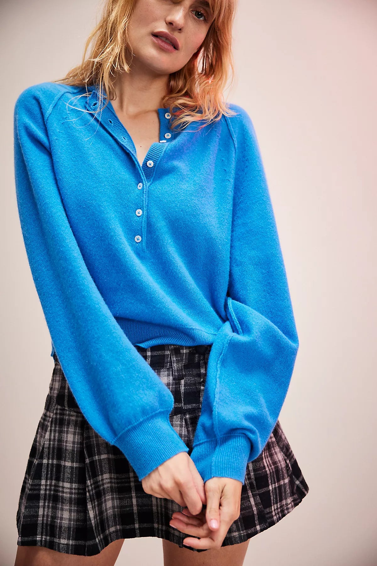 Porta Cashmere Henley Sweater