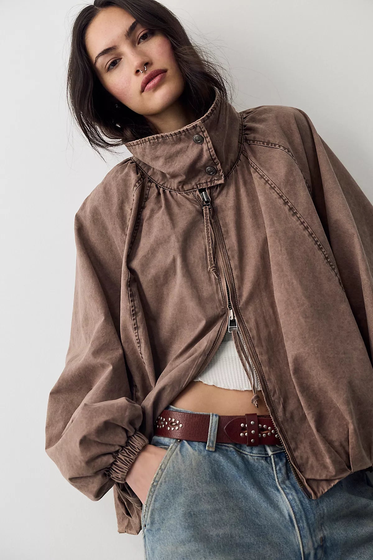 Chelsea Funnel-Neck Jacket