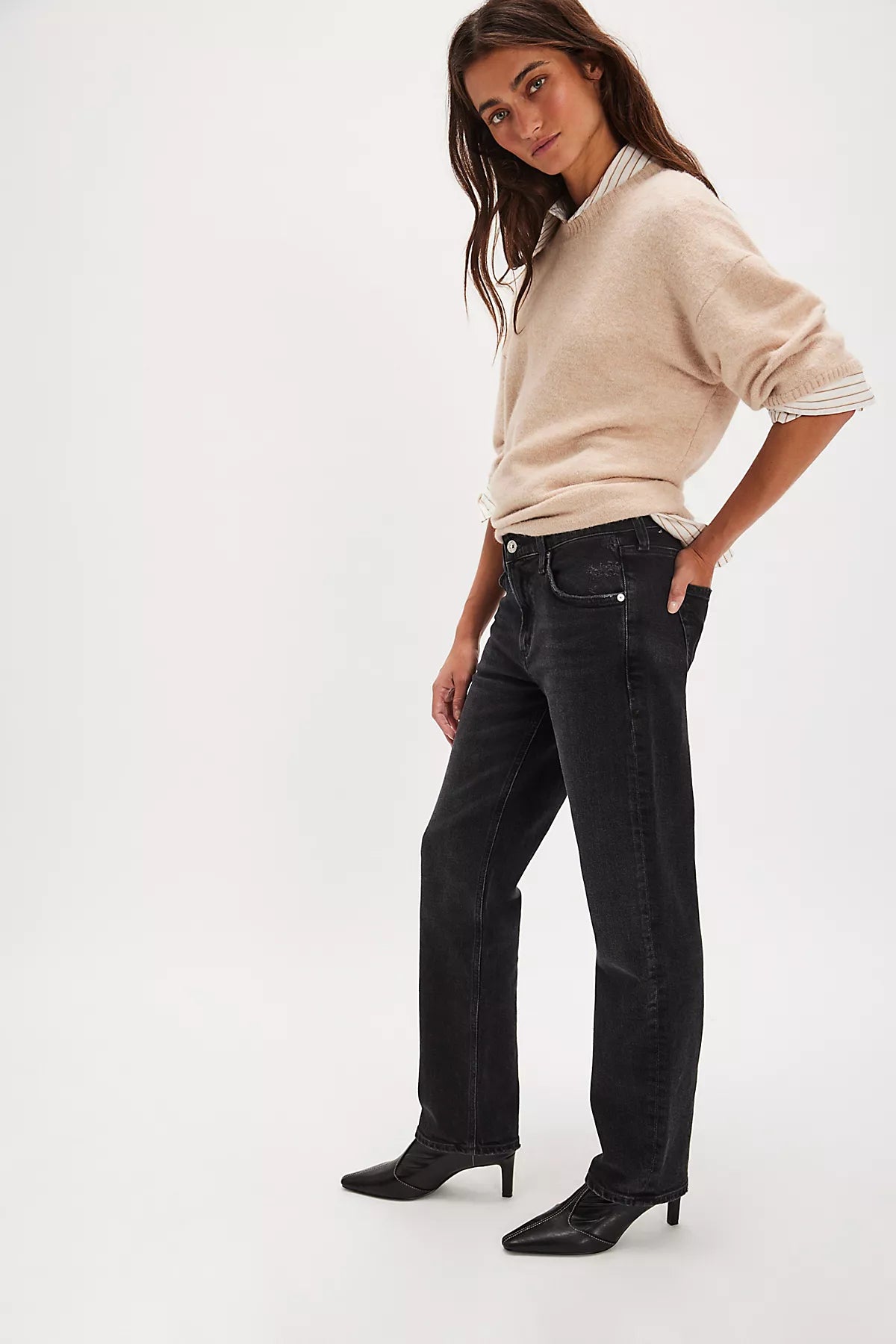 Citizens of Humanity Anissa Low-Rise Straight Leg Jeans