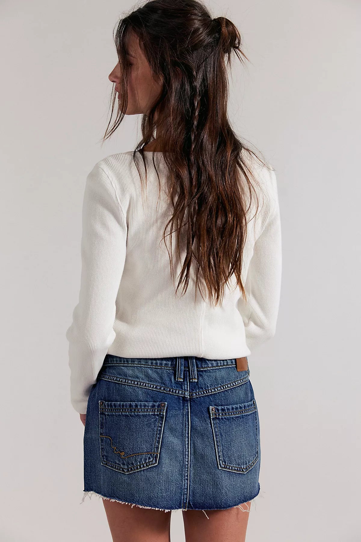 We The Free Lainey Low-Rise Mini Skirt
