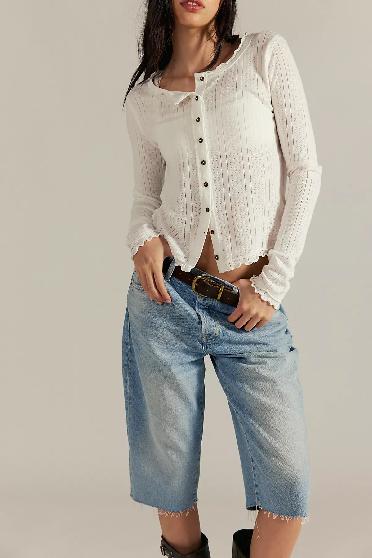 We The Free Penny Pointelle Cardi